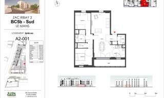 Appartement 3 Pièces 71 m² à vendre à Le Mans (72000)