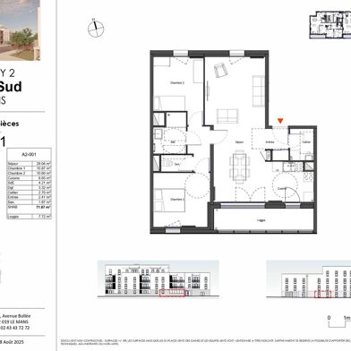 Appartement 3 pièces 190000 €