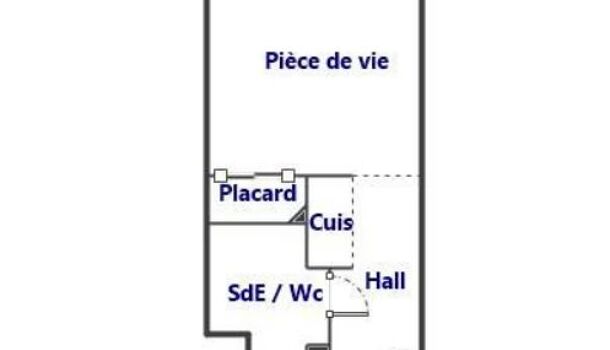 Appartement 1 pièces  à vendre Marseille 1er 13001