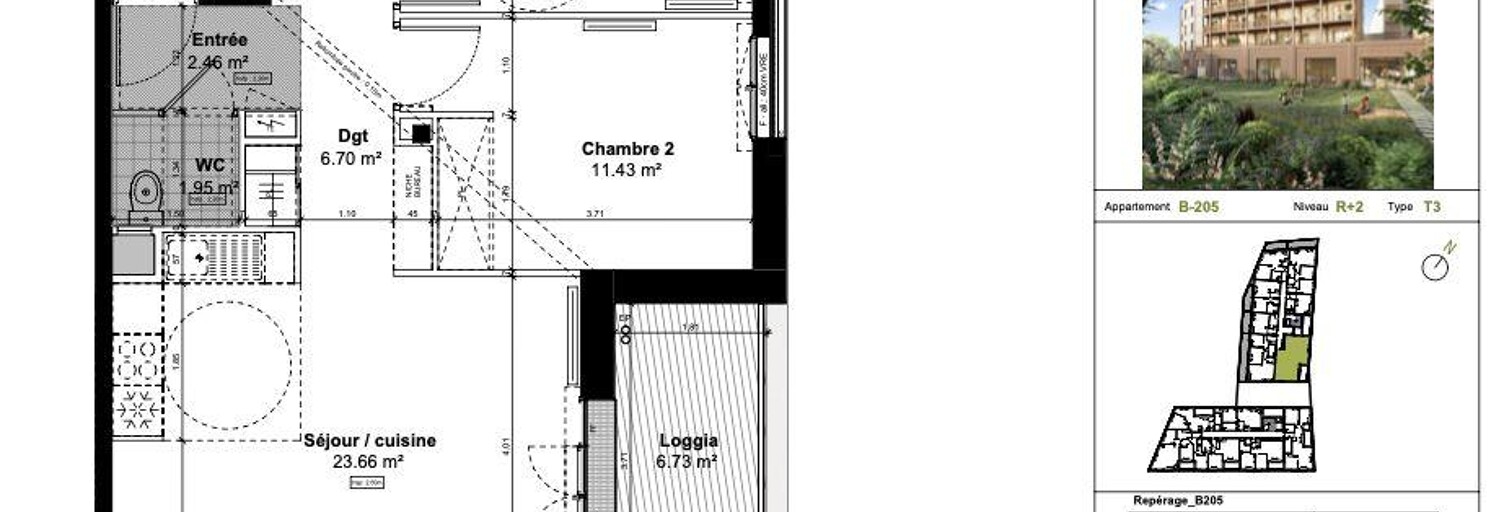 Appartement 3 Pièces 63 m² à vendre à Nantes (44000)