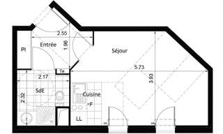 Appartement 1 Pièce 30 m² à louer à Châtenay-Malabry (92290)