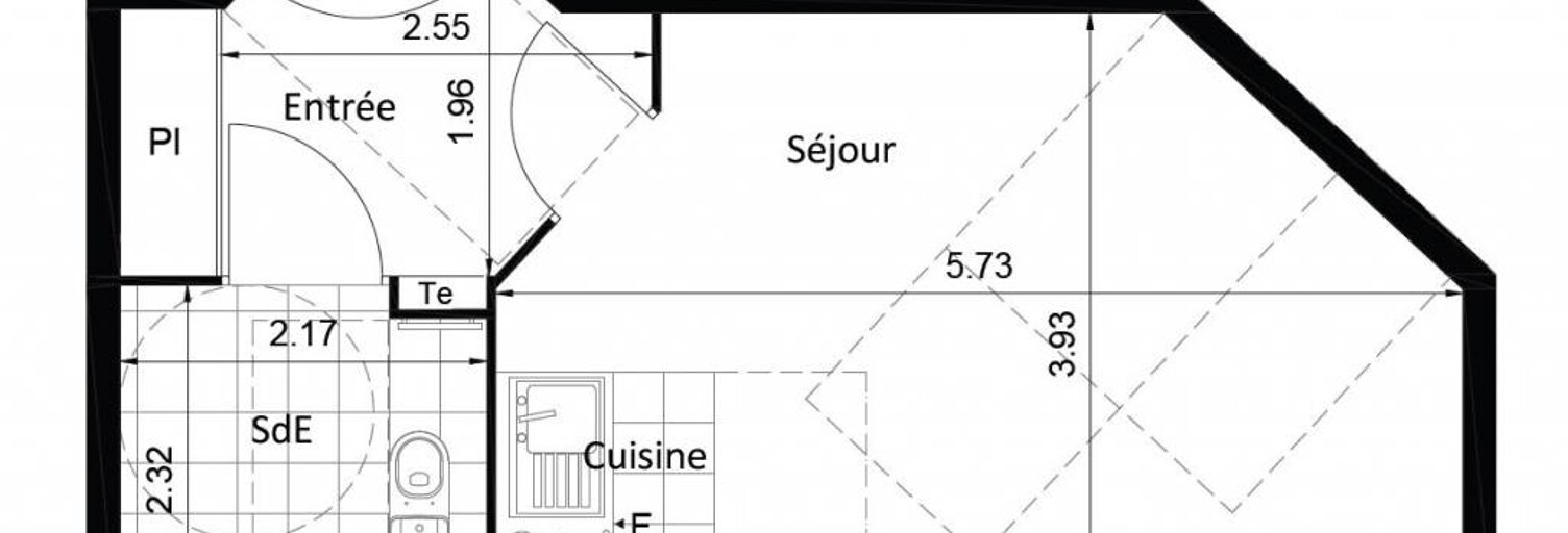 Appartement 1 Pièce 30 m² à louer à Châtenay-Malabry (92290)