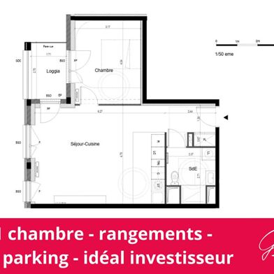 Appartement 2 pièces 303000 €