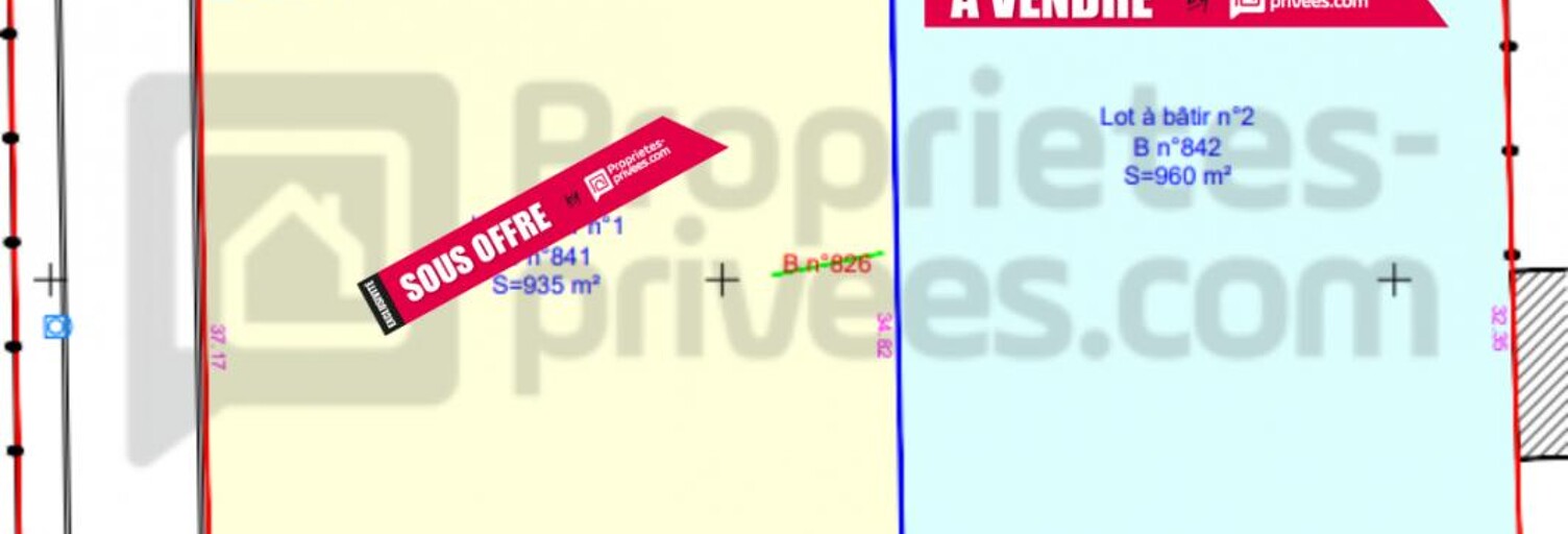 Terrain  960 m² à vendre à Travaillan (84850)