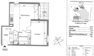 Appartement 2 Pièces 46 m² à louer à Lyon 7 (69007)