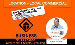 Commerce 3 Pièces 94 m² à louer à Deuil-la-Barre (95170)