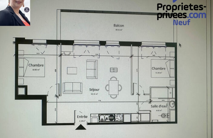 ILLE-ET-VILAINE - PLEURTUIT  35730 - Appartement   62.15 m2 LMP/LMNP — photo 2