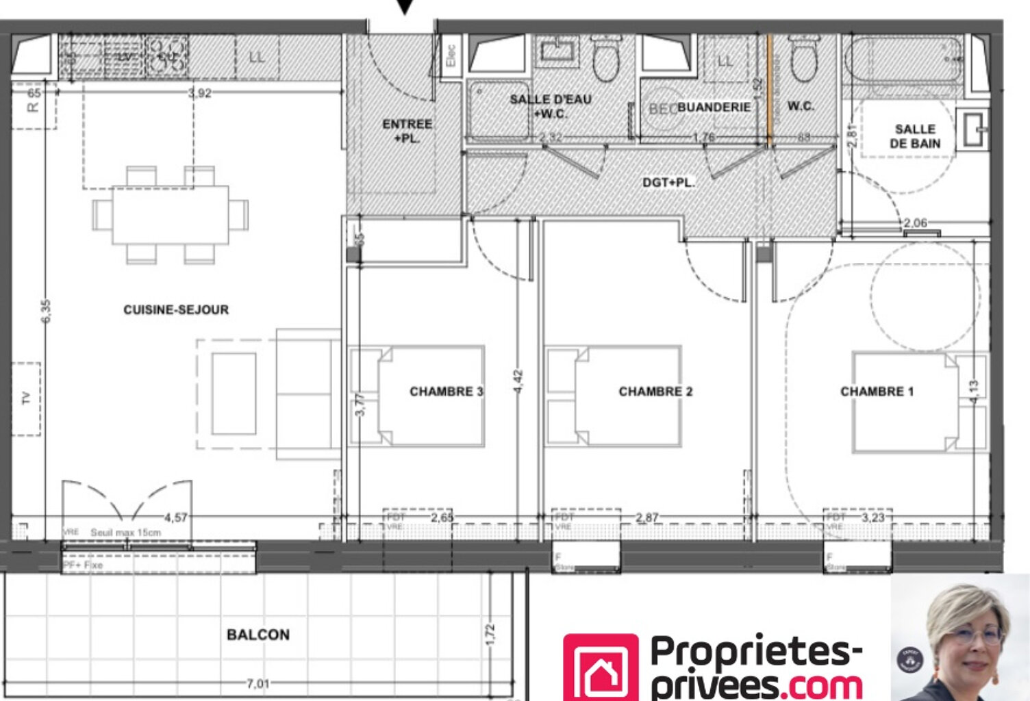 Appartement Cancale 4 pièce(s) 87.75 m2 — photo 1