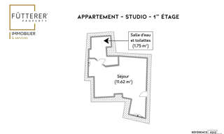 Appartement 1 Pièce 13 m² à vendre à Narbonne (11100)