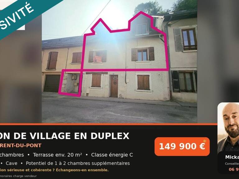 Maison de village en duplex, avec terrasse — photo 1
