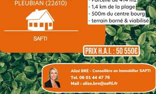 Terrain  414 m² à vendre à Pleubian (22610)