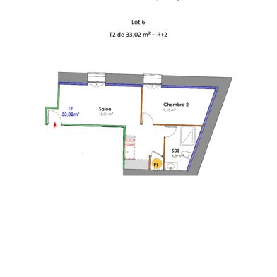 Appartement 2 pièces 99000 €