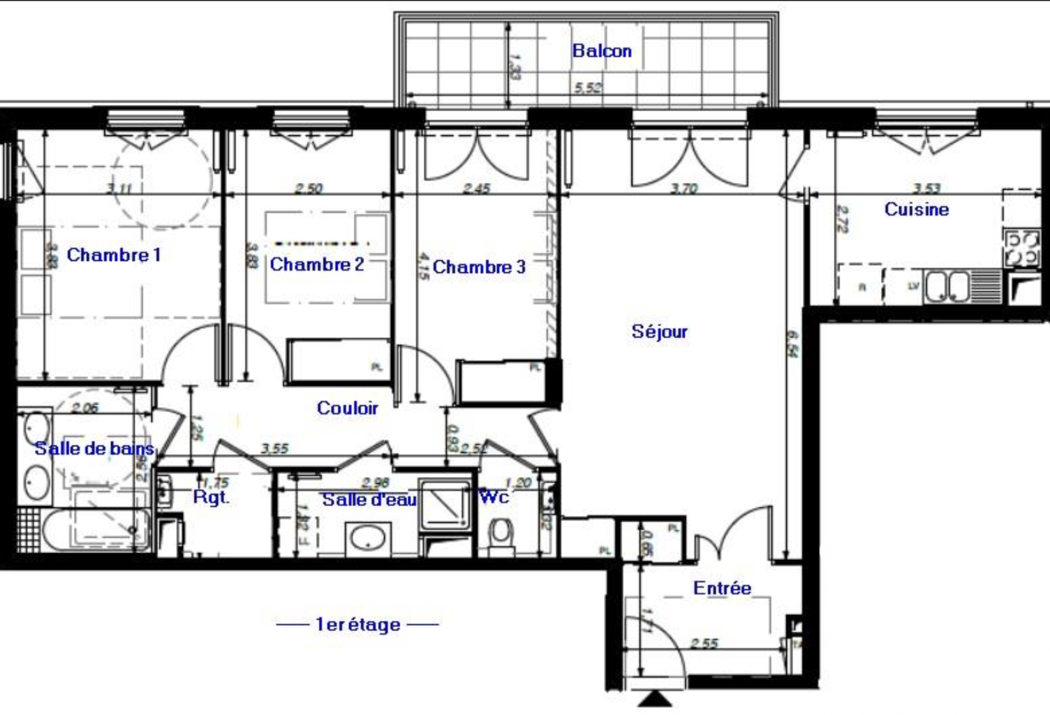 Vente Appartement 4 pièces — photo 1