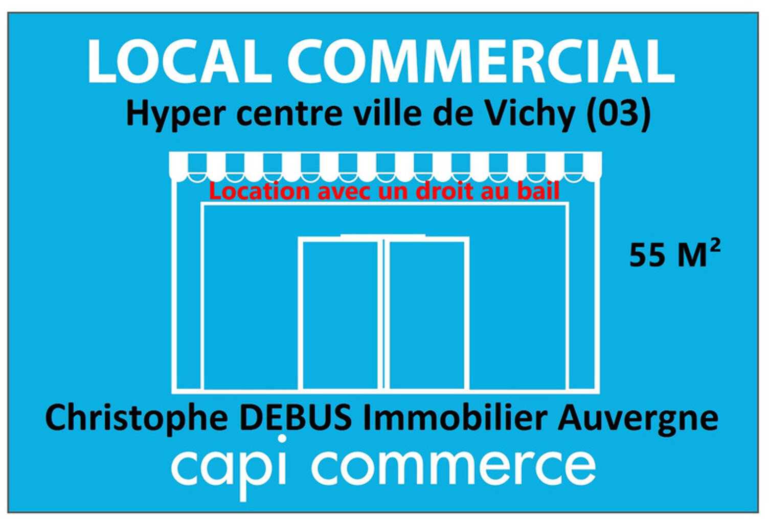 A LOUER – Droit au bail d'un local commercial d’exception en hypercentre de Vichy (03200) — photo 1
