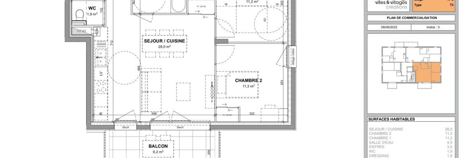 Appartement 2 Pièces 62 m² à louer à Copponex (74350)