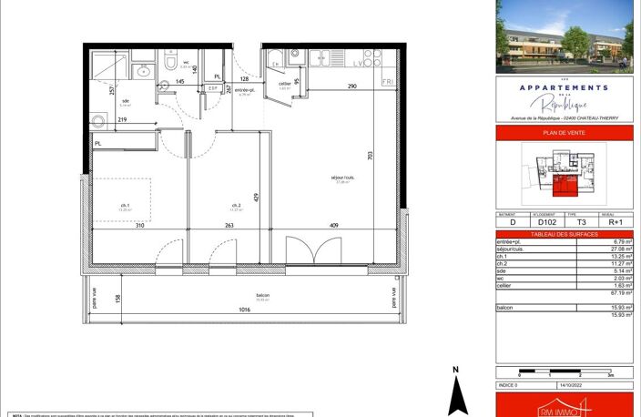 Appartement T3 neuf avec grand balcon – Résidence de standing à Château-Thierry — photo 2