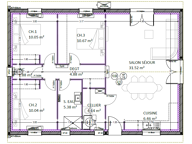 Projet de construction 3 chambres 85 m² — photo 4
