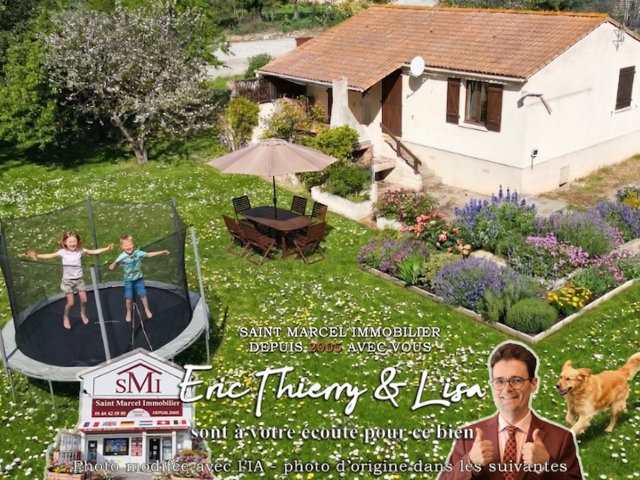 Rare ! Maison 4 faces sur un grand terrain de 1370 m2, proch — photo du bien