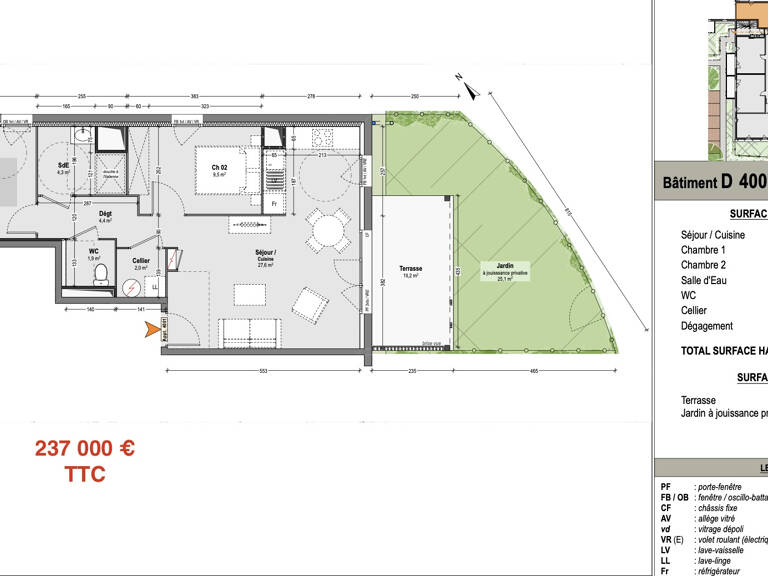 A vendre - appartement neuf T3 — photo 1