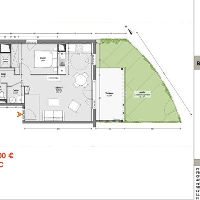 Appartement 3 pièces 237000 €