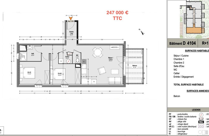 A vendre - appartement neuf T3 — photo 2