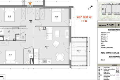 Appartement 4 pièces 267000 €