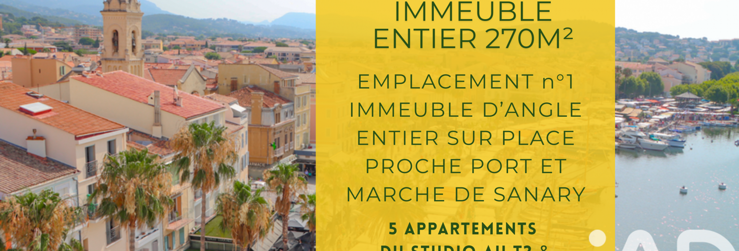 Immeuble  270 m² à vendre à Sanary-sur-Mer (83110)