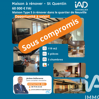 Maison 4 pièces 60000 €