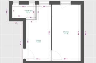 Appartement 1 pièces 1100 €