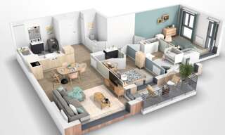 Appartement 4 Pièces 77 m² à vendre à Étaples (62630)