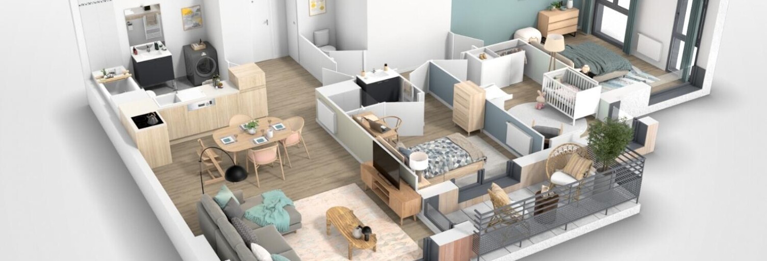 Appartement 4 Pièces 77 m² à vendre à Étaples (62630)