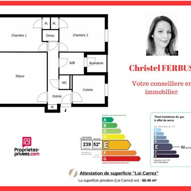 Appartement 3 pièces 189000 €