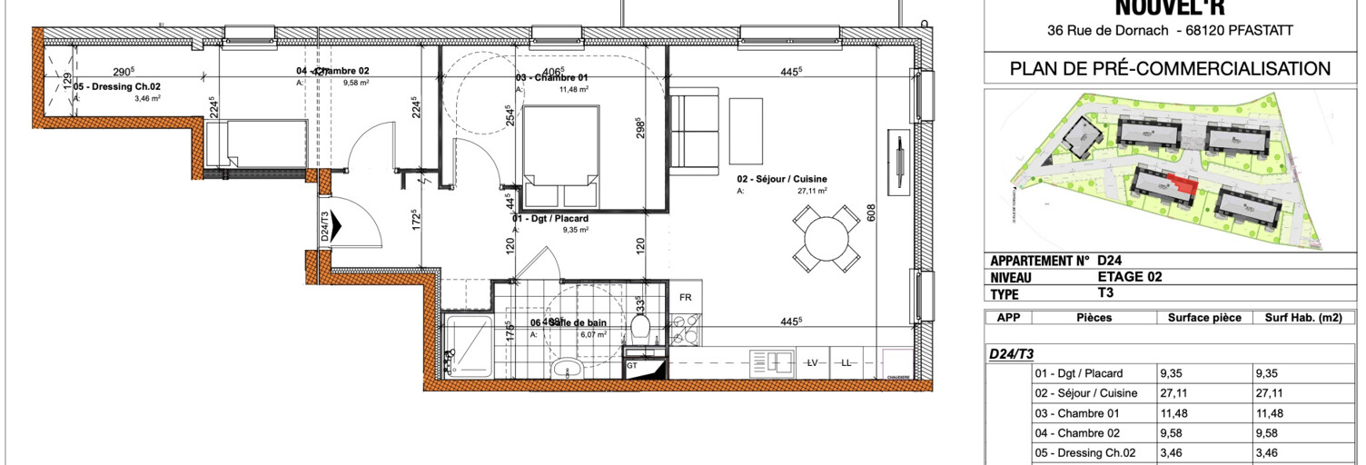 Appartement 3 Pièces 67 m² à vendre à Pfastatt (68120)