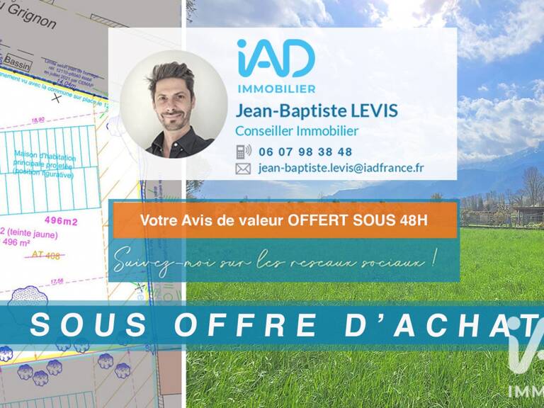 Vente Terrain à bâtir 496 m&sup2; — photo 1