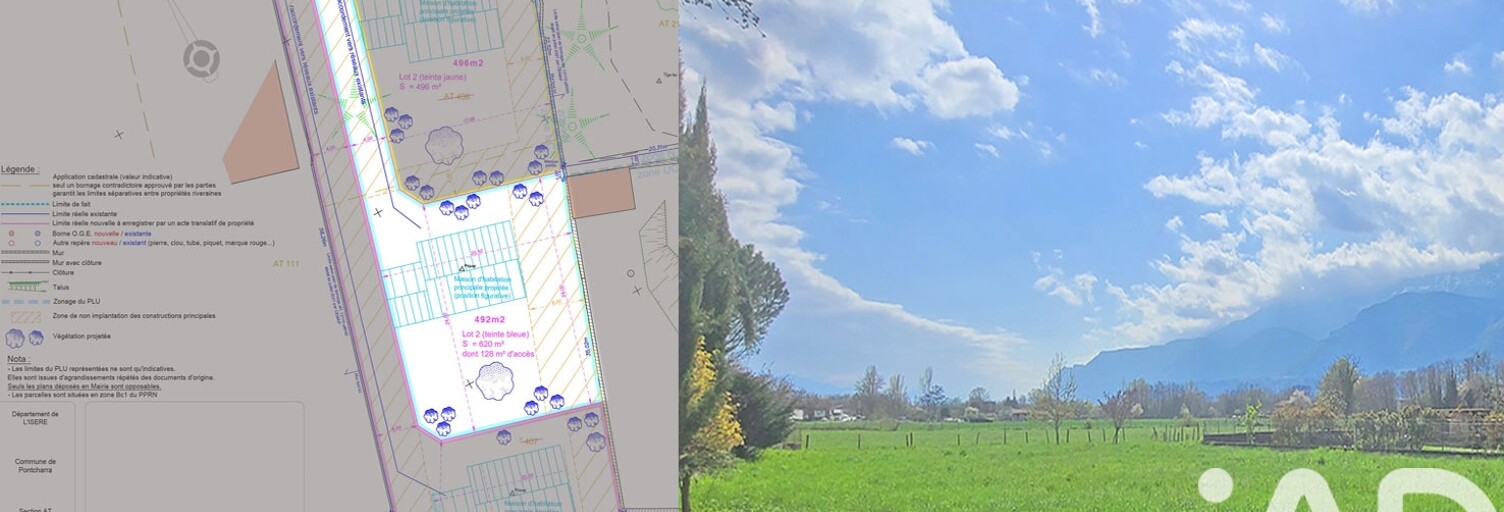 Terrain  620 m² à vendre à Pontcharra (38530)