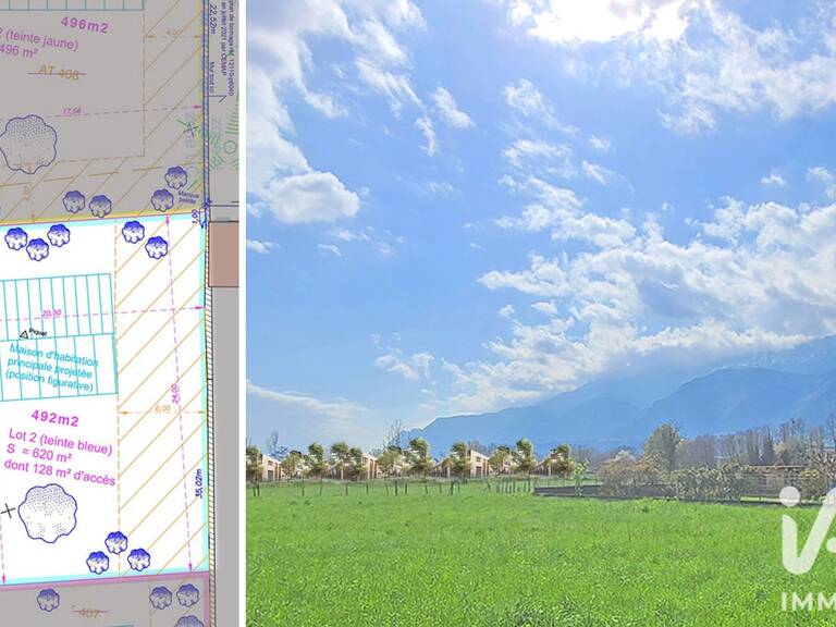 Vente Terrain à bâtir 620 m&sup2; — photo 1