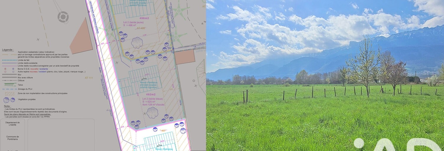 Terrain  760 m² à vendre à Pontcharra (38530)