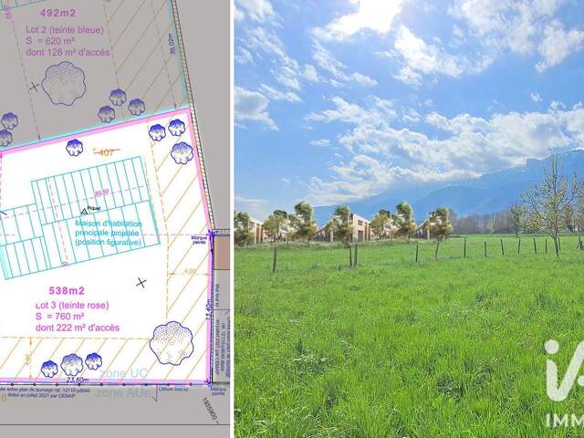 Vente Terrain à bâtir 760 m&sup2; — photo du bien