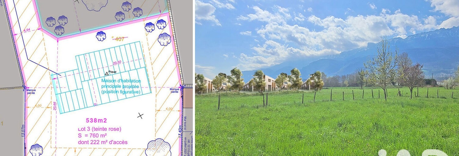 Terrain  760 m² à vendre à Pontcharra (38530)