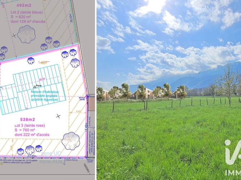 Vente Terrain à bâtir 760 m&sup2; — photo 1