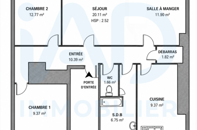 Appartement 3 pièces 200000 €
