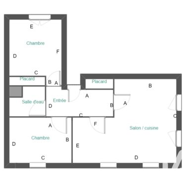 Appartement 3 pièces 120000 €