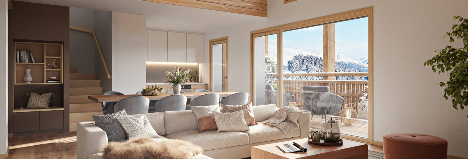 Appartement neuf T2, T3, T4 Pièce 40 à 104 m² à vendre à Huez (38750)
