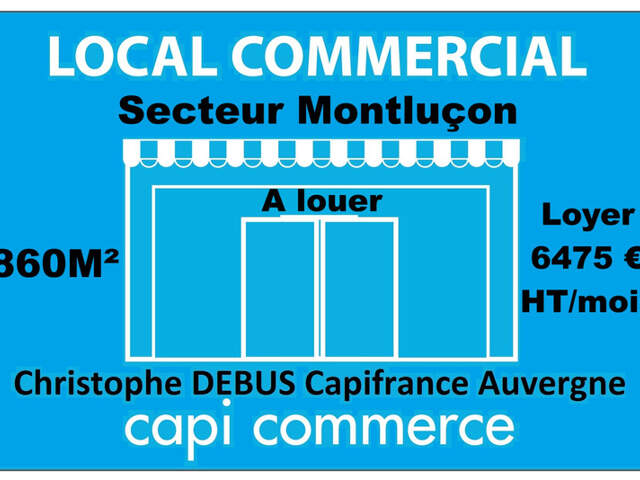 A louer local commercial, industriel, artisanal sur MONTLUCON (03100) ALLIER — photo du bien