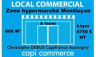 Commerce 1 Pièce 600 m² à louer à Montluçon (03100)