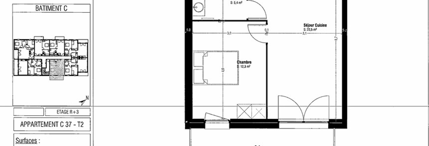 Appartement 2 Pièces 40 m² à vendre à Ronchin (59790)