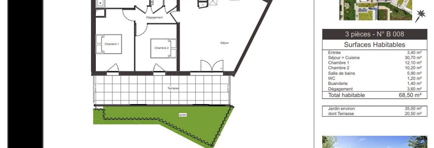 Appartement  69 m² à vendre à Ambilly (74100)