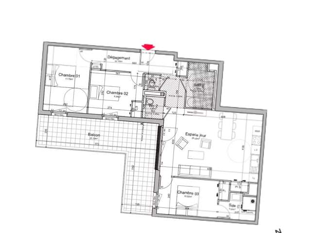 A LOUER T4 82 m² résidence neuve parking/terrasse — photo du bien