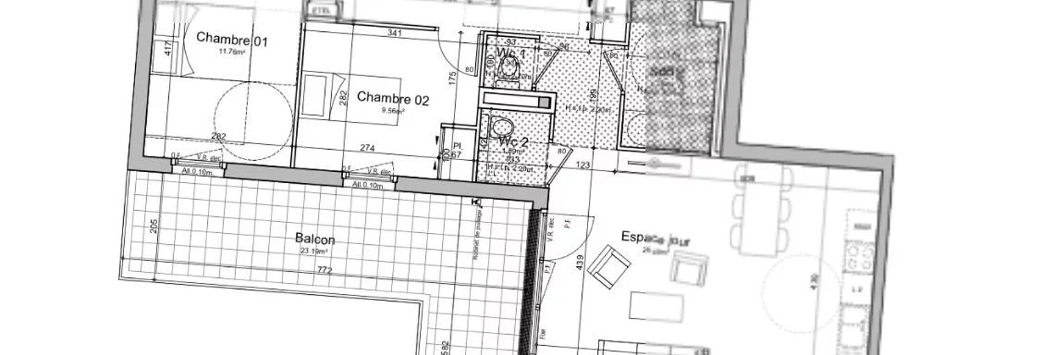 Appartement 4 Pièces 81 m² à louer à Chenôve (21300)