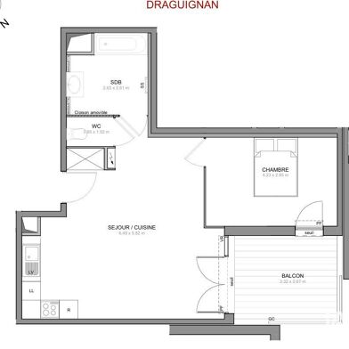 Appartement 2 pièces 187175 €